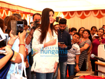 Katrina Kaif graces Saraswati Pooja at Anurag Basu's house