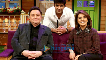 Rishi Kapoor and Neetu Singh snapped on sets of The Kapil Sharma Show
