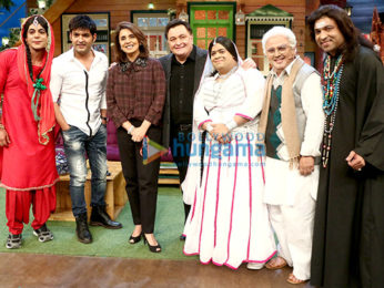 Rishi Kapoor and Neetu Kapoor Singh snapped on sets of The Kapil Sharma Show