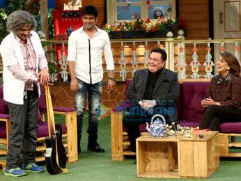 Rishi Kapoor and Neetu Kapoor Singh snapped on sets of The Kapil Sharma Show