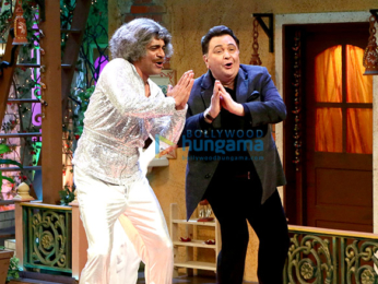 Rishi Kapoor and Neetu Kapoor Singh snapped on sets of The Kapil Sharma Show