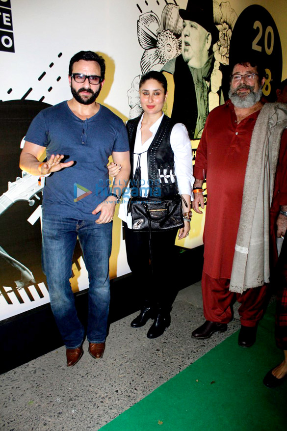 Saif Ali Khan, Kareena Kapoor Khan and Amrita Arora snapped at Mahindra Blues concert in Mumbai