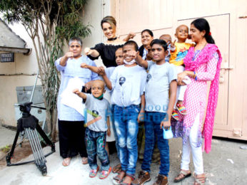 Shahid Kapoor and Kangna Ranaut meet access life NGO kids while promoting their film 'Rangoon'