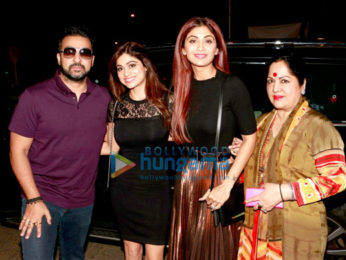 Shilpa Shetty & family ring in Shamita Shetty's birthday at Bastian