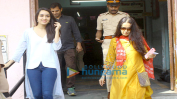 Shraddha Kapoor votes with her mother at Juhu