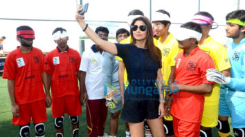 Shriya Saran graces Indian Blind Football Federation Demo Camp