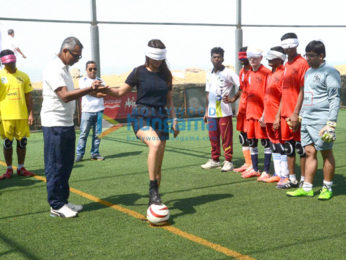 Shriya Saran graces Indian Blind Football Federation Demo Camp