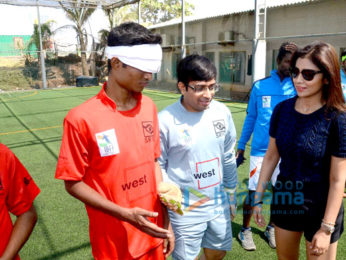 Shriya Saran graces Indian Blind Football Federation Demo Camp