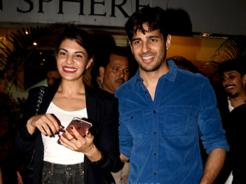 Sidharth Malhotra and Jacqueline Fernandez snapped at the wrap up bash of 'Reloaded'