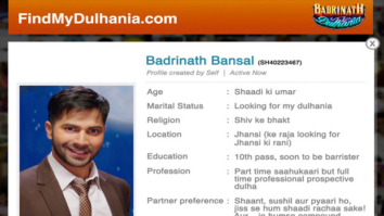 Check out: Varun Dhawan’s Badrinath’s matrimonial ad will leave you in splits