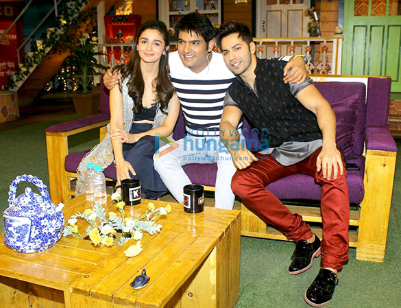 Varun Dhawan, Alia Bhatt promote ‘Badrinath Ki Dulhania’ on ‘The Kapil Sharma Show’ Varun Dhawan, Alia Bhatt promote ‘Badrinath Ki Dulhania’ on ‘The Kapil Sharma Show’