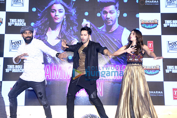 Varun Dhawan and Alia Bhatt at the song launch of ‘Tamma tamma’