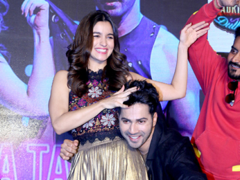 Varun Dhawan and Alia Bhatt at the song launch of 'Tamma tamma'