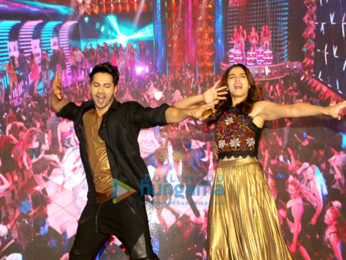 Varun Dhawan and Alia Bhatt at the song launch of 'Tamma tamma'