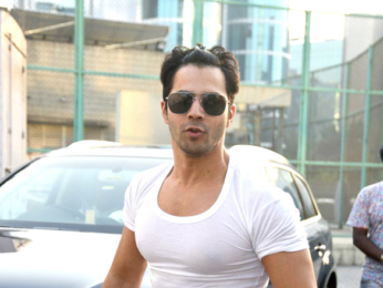 Varun Dhawan snapped as he arrives for Lakme Fashion Week