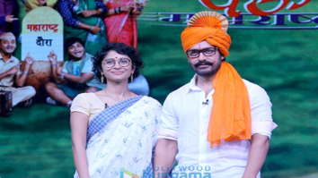 Aamir Khan & Kiran Rao promote the Paani Foundation on sets of Chal Hawa Yeu Dya