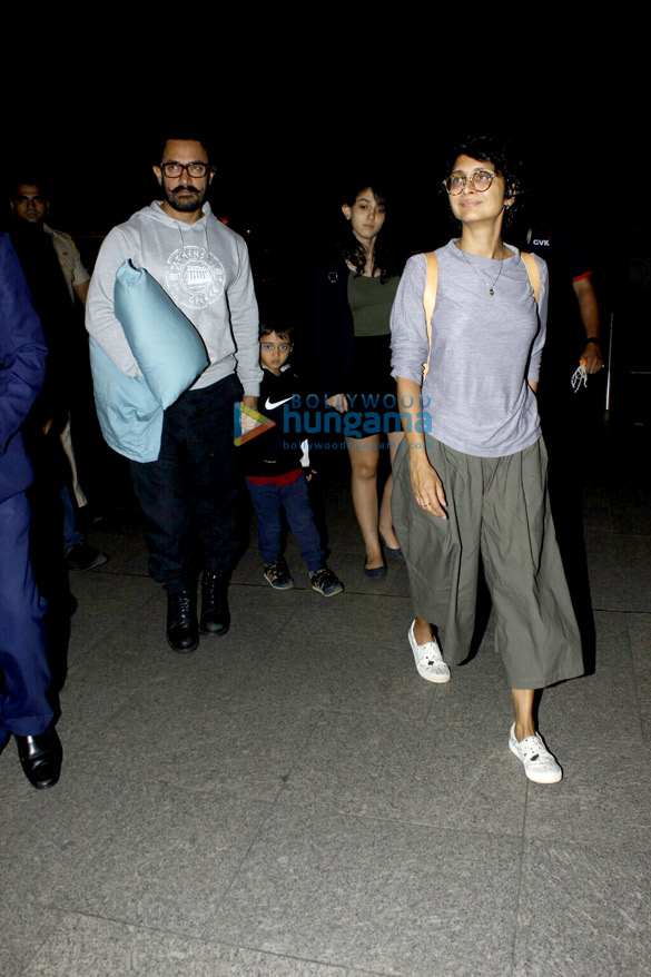 Aamir Khan departs with his family for holidays