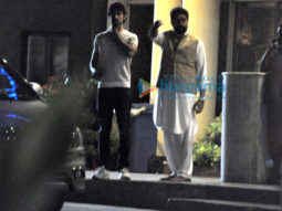Abhishek Bachchan, Aishwarya Rai Bachchan & Kunal Kapoor snapped at Lilavati Hospital