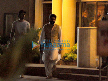 Abhishek Bachchan, Aishwarya Rai Bachchan & Kunal Kapoor snapped at Lilavati Hospital