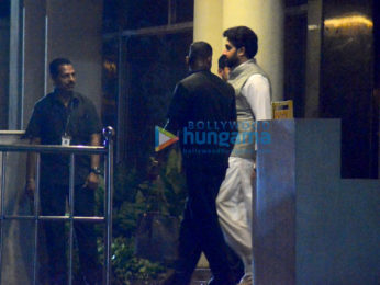 Abhishek Bachchan, Aishwarya Rai Bachchan and Sikander Kher snapped at Lilavati hospital