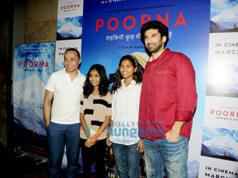 Aditya Roy Kapur, Dia Mirza and others at 'Poorna' screening