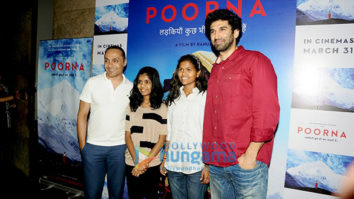 Aditya Roy Kapur, Dia Mirza and others at Poorna’s screening