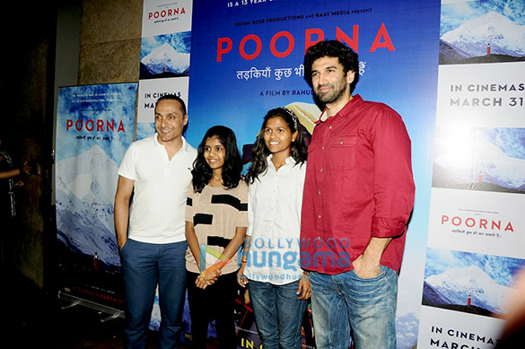 Aditya Roy Kapur, Dia Mirza and others at Poorna’s screening