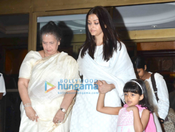 AishwaAishwarya Rai Bachchan's father Krishnaraj Rai's prayer meetrya Rai Bachchan's father Krishnaraj Rai's prayer meet