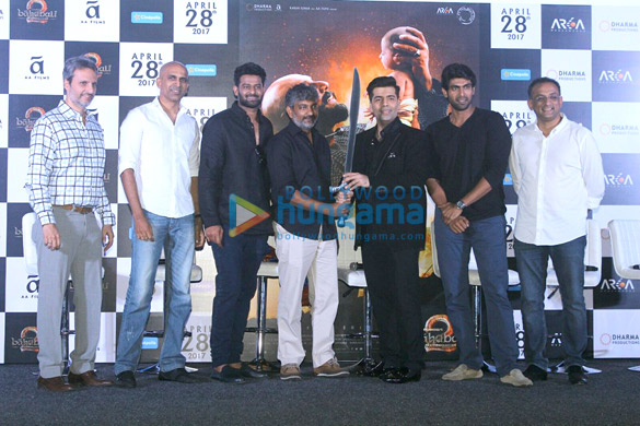 Trailer launch of the film ‘Baahubali 2 – The Conclusion’ with cast and crew
