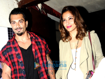Bipasha Basu & Karan Singh Grover snapped post a movie screening at PVR Juhu