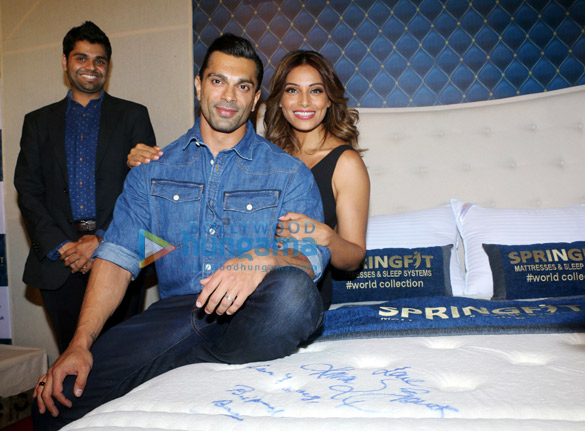 bipasha basu and karan singh grover launch springfit mattresses autograph collection 2