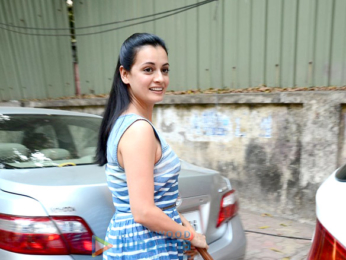 Dia Mirza snapped post salon session at B'Blunt