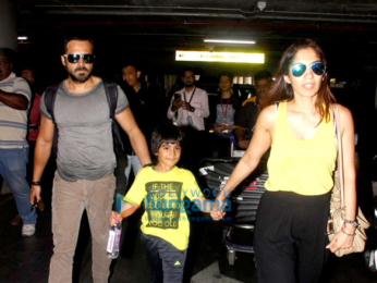 Emraan Hashmi, Farhan Akhtar, Kalki Koechlin and Prachi Desai snapped at the airport