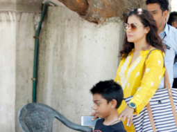 Kajol snapped with son Yug Devgn in Bandra