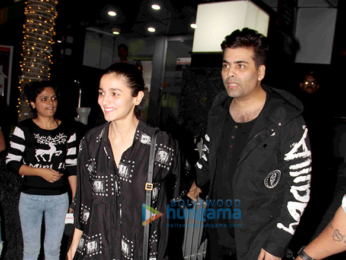 Karan Johar & Alia Bhatt snapped post dinneer at Hakkasan
