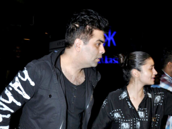 Karan Johar & Alia Bhatt snapped post dinneer at Hakkasan