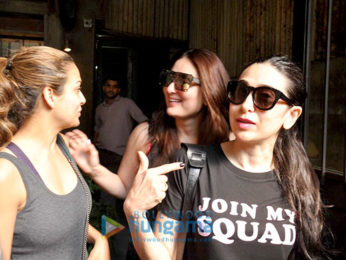 Kareena Kapoor Khan, Amrita Arora & Karisma Kapoor snapped post lunch in Bandra
