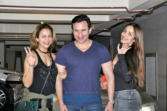 malaika arora khan amrita arora karisma kapoor snapped post dinner at saif ali khan kareena kapoor khans house 2