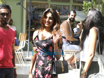 Nidhhi Agerwal snapped post lunch at 'The Kitchen garden'