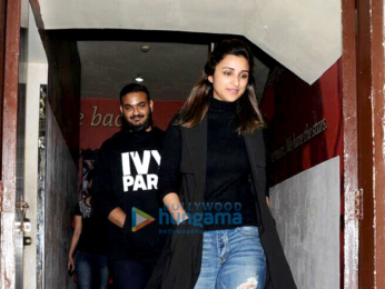 Parineeti Chopra snapped post a movie screening at PVR Juhu