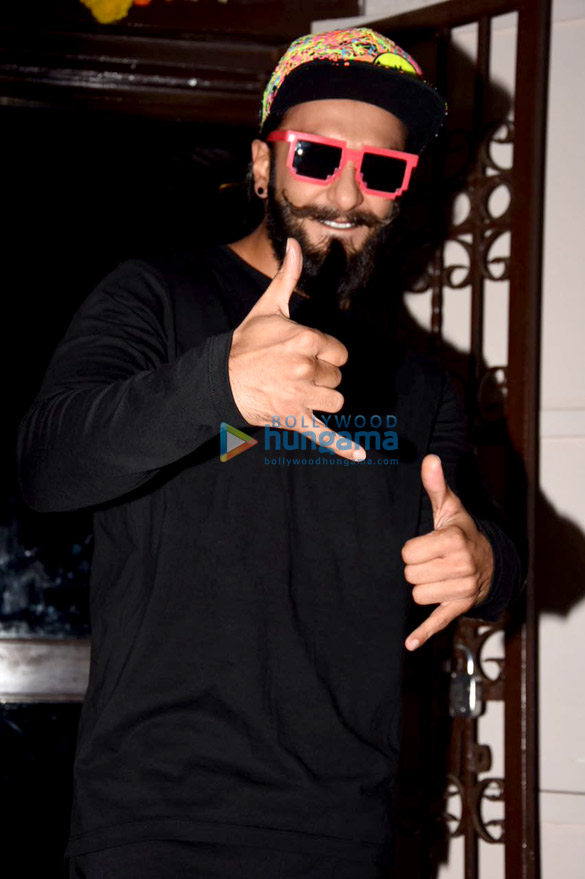 Ranveer Singh snapped at a dubbing studio in Bandra