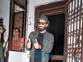 Ranveer Singh snapped post dubbing at Bandra Studio