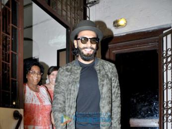 Ranveer Singh snapped post dubbing at Bandra Studio