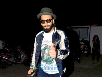 Ranveer Singh snapped post gym workout in Bandra
