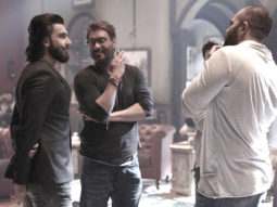 SPOTTED: Ranveer Singh meets Ajay Devgn on the sets of Golmaal Again SPOTTED: Ranveer Singh meets Ajay Devgn on the sets of Golmaal Again