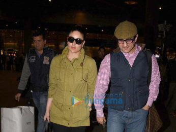 Saif Ali Khan & Kareena Kapoor Khan return from London