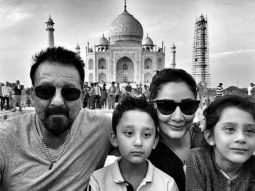 Check out: Sanjay Dutt poses for a family portrait in front of the Taj Mahal Check out: Sanjay Dutt poses for a family portrait in front of the Taj Mahal
