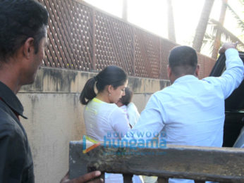 Shahid Kapoor and Mira Rajput snapped with Baby Misha Rajput