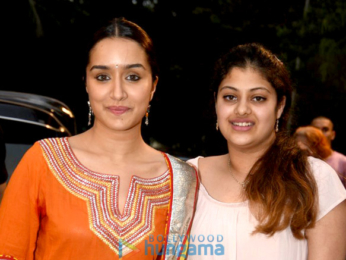 Shraddha Kapoor and family at the inauguration of Pandit Pandharinath Marg in Juhu-2
