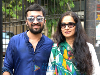 Shraddha Kapoor and family at the inauguration of Pandit Pandharinath Marg in Juhu